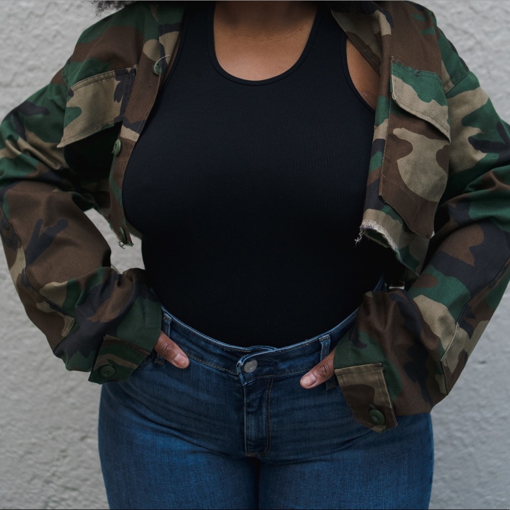Original Tactical Cropped or Full length Camo Jacket